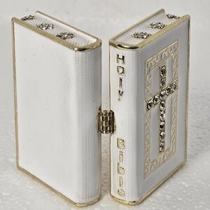 Hinged Bible Trinket Box